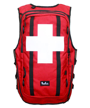red ski patrol utility vest whatvest, backcountry equipment, low profile, heavy duty