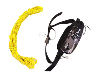 Throw bag river rafting, kayak, river safety, 60 feet rope, snow camo