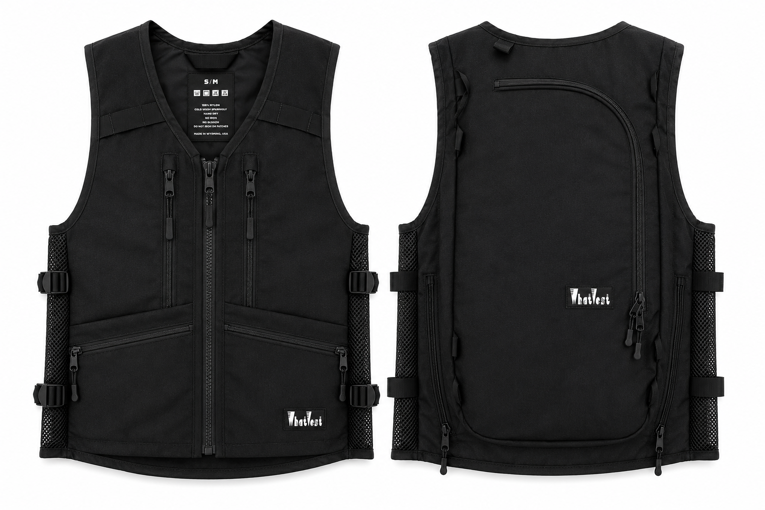 black ski snowboard backcountry utility vest, skiing snowboarding, winter 2026 2027 best winter apparel, snowboard utility vest, whatvest, snowboard vest, backpack vest, snowmobile, sled neck vest, freeskiing, backpack vest, moto vest
