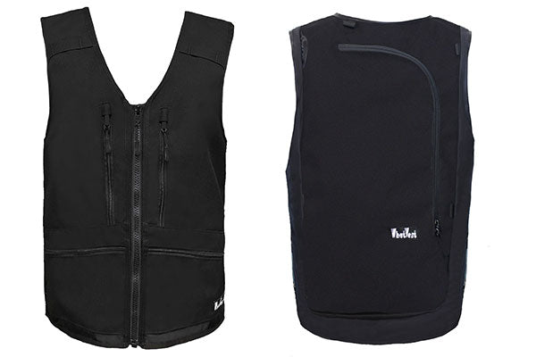 black ski snowboard backcountry utility vest, skiing snowboarding, winter 2025 2026 best winter apparel, snowboard utility vest, whatvest, snowboard vest, backpack vest, snowmobile, sled neck vest, beacon, shovel probe, big mountain freeskiing