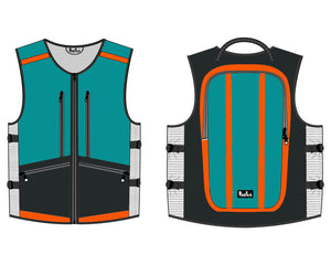 Grom WhatVest - Teal/Orange/Black