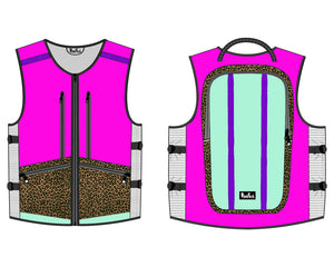 Grom WhatVest - Minty Pink Cheetahhh