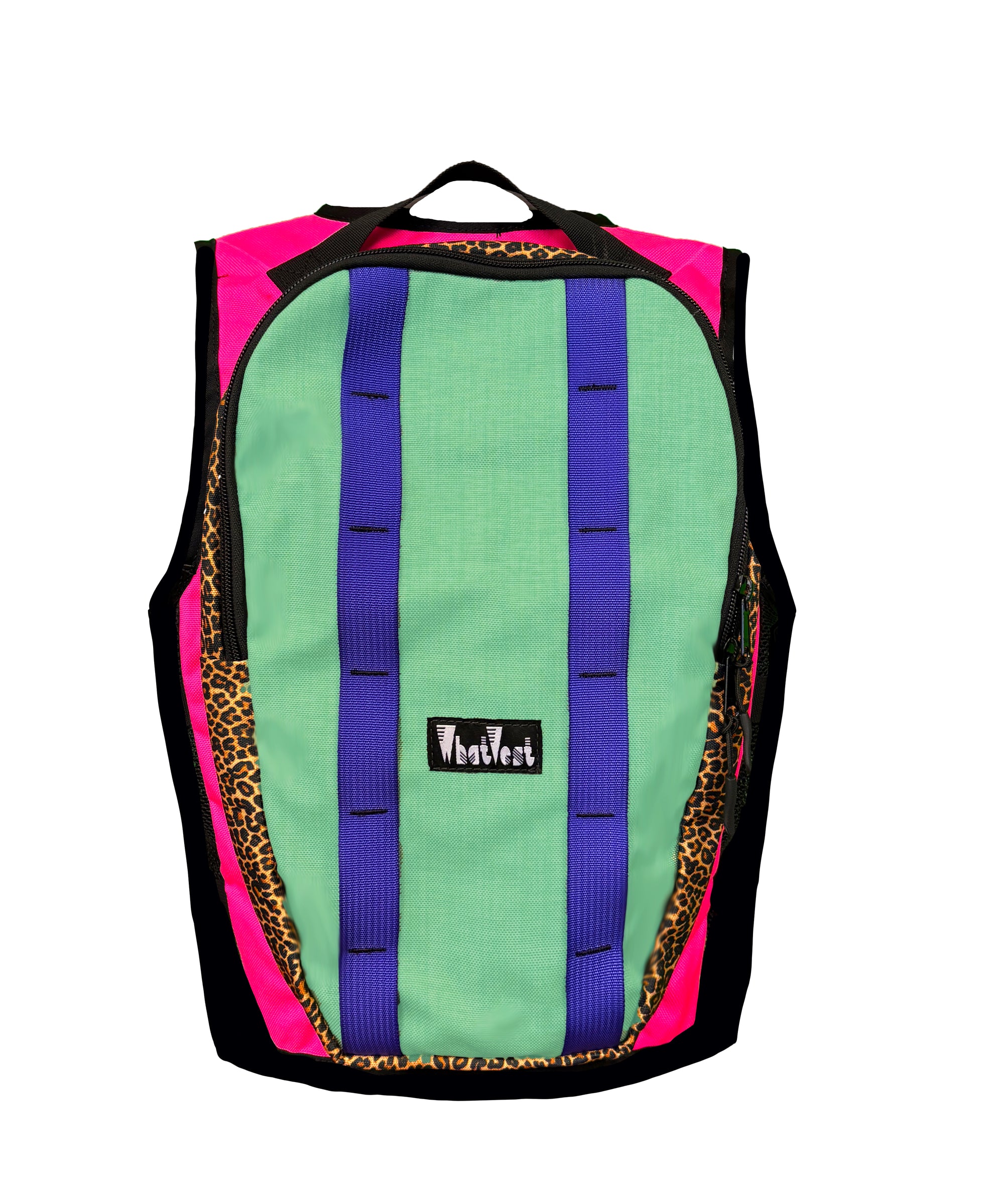 kids ski vest, children's snowboard vest, kids backpack vest for skiing, backcountry ski vest for kids, girls, hot pink, purple