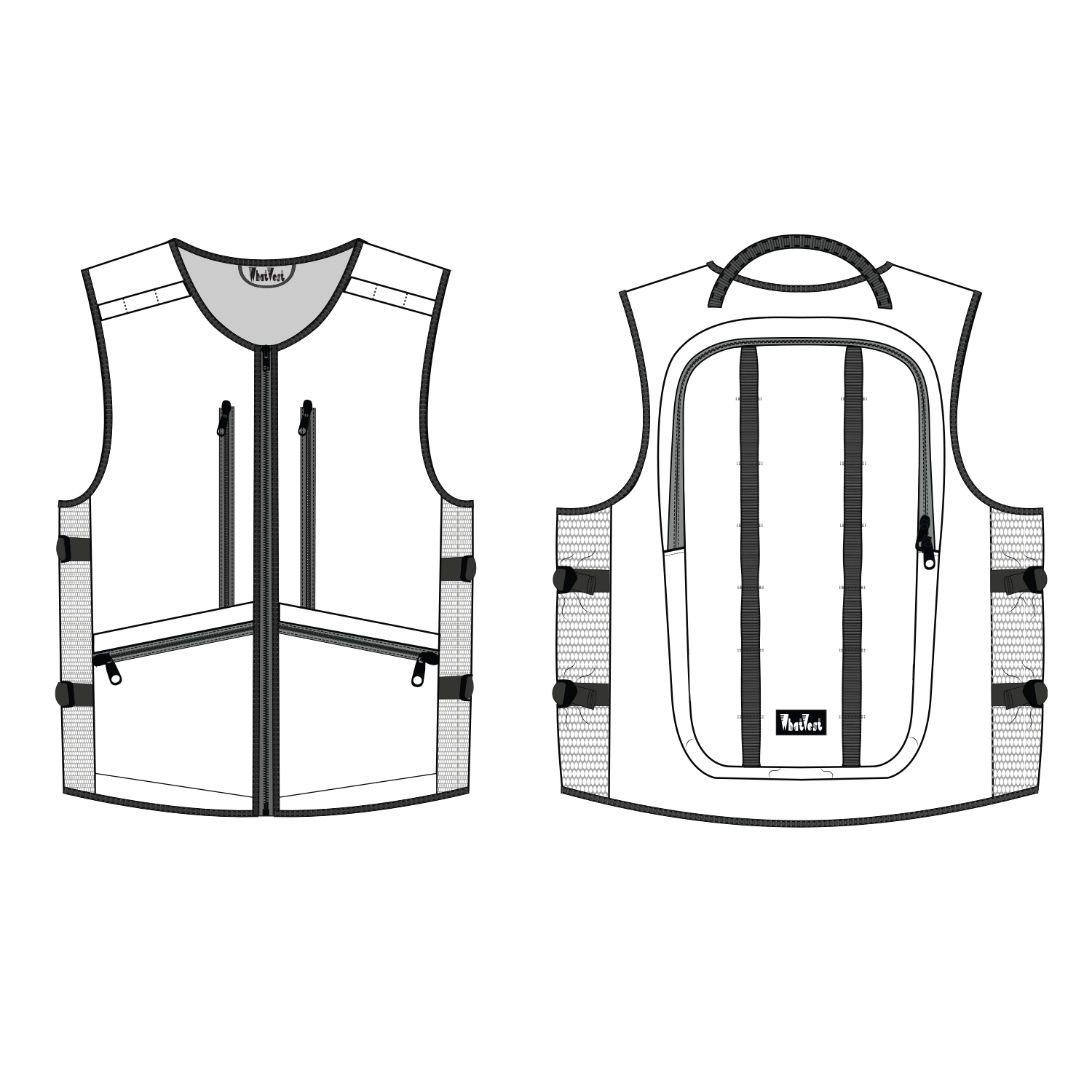 grom kid child whatvest ski snowboard backpack vest custom design
