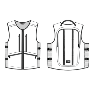 grom kid child whatvest ski snowboard backpack vest custom design