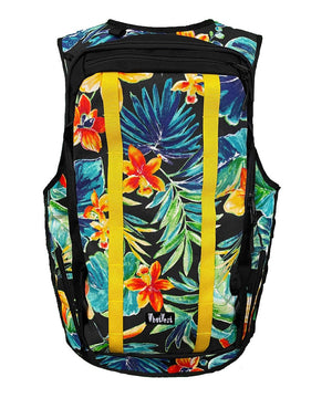 Aloha Hawaiian pattern whatvest, ski snowboard 2024-2025 best winter apparel kit, backcountry skiing, sled ski, snowmo, snowmobile vest, utility vest.