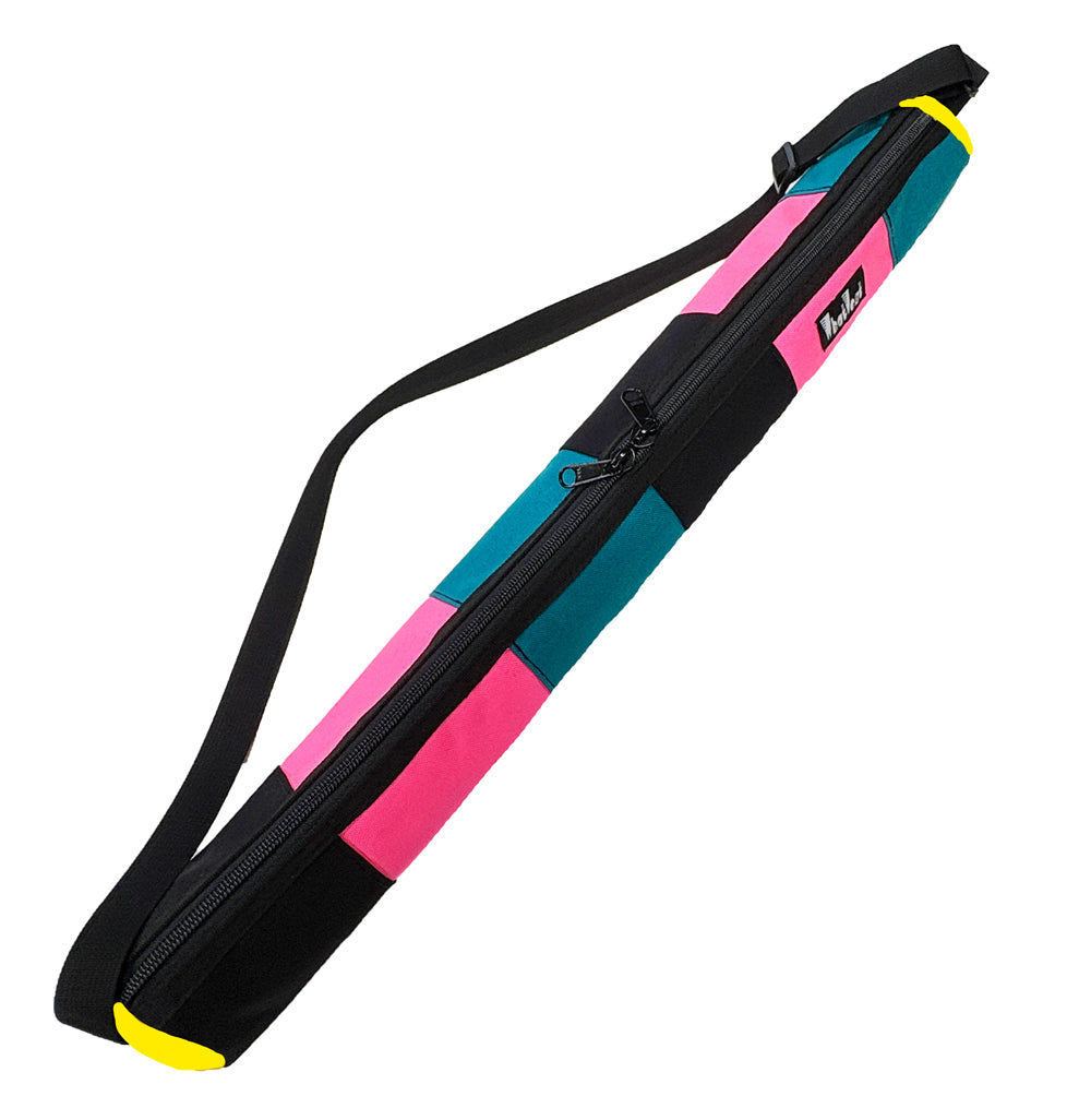 beer sling, beer cooler, hot pink, turquoise, yellow, beer bag