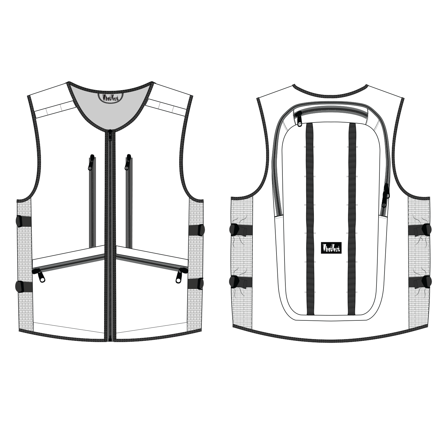 custom junior teen whatvest ski snowboard utility vest