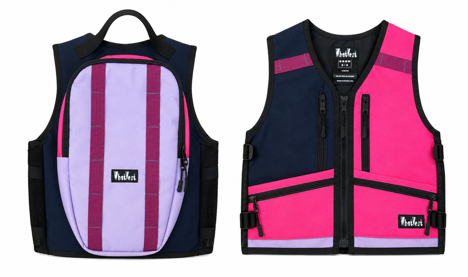 kids children's backpack vest for skiing snowboarding