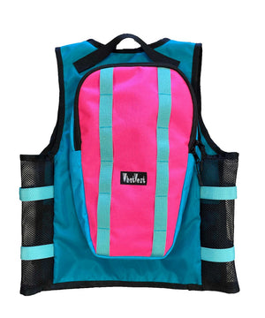 kids ski vest, children's snowboard vest, kids backpack vest for skiing, backcountry ski vest for kids, girls, teens