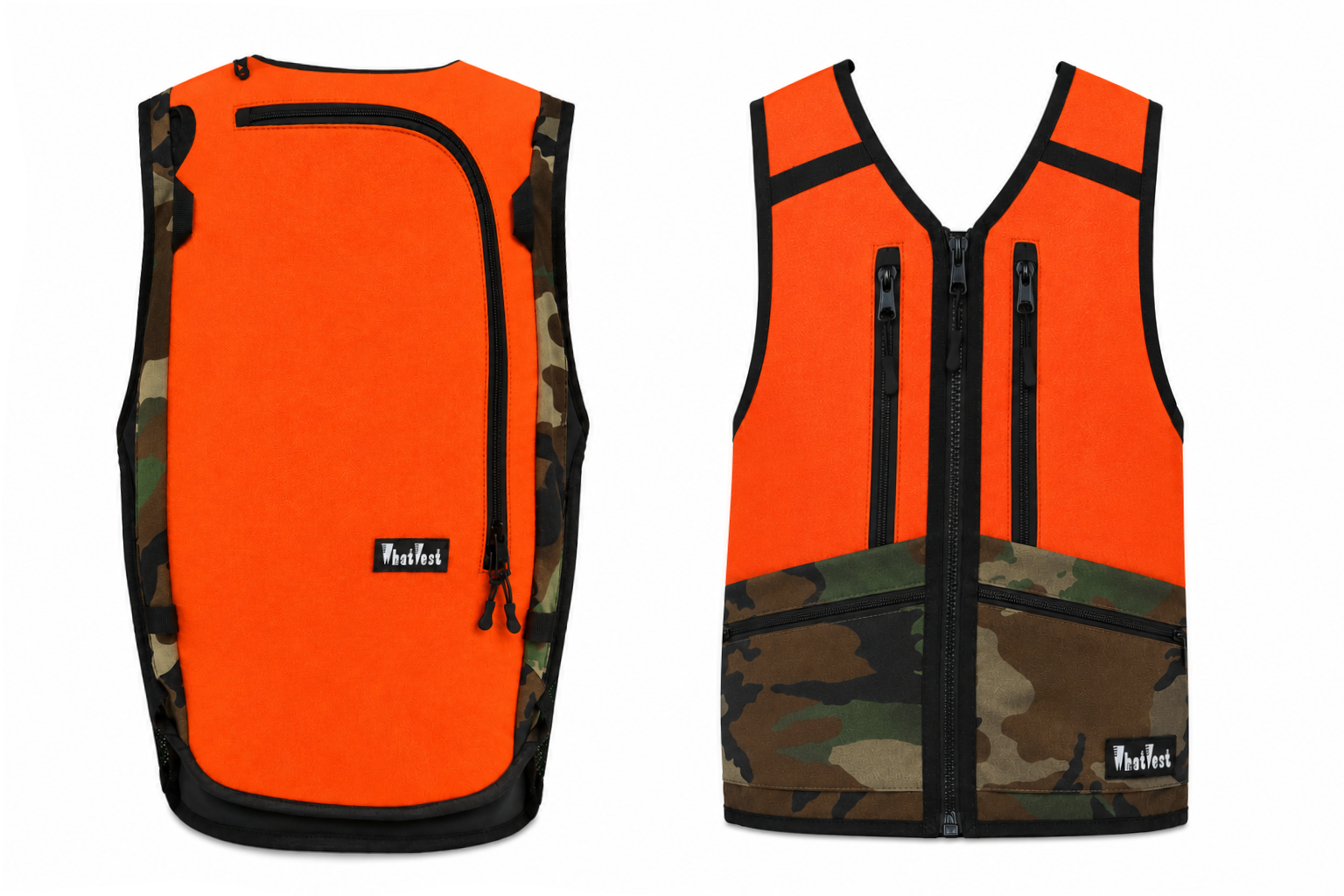 hunter orange Camo  ski snowboard backcountry utility vest, backcountry skiing snowboarding, winter 2026-2027 best winter apparel, snowboard backpack vest, snowboard vest, backcountry utility vest, snowmobile, sled neck vest, hunting vest