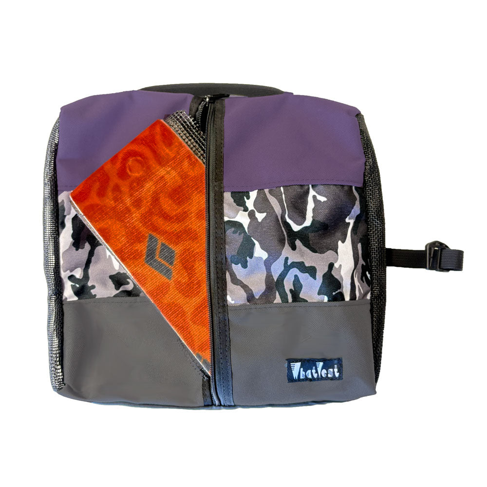 Ski snowboard skins bag, storage for climbing skins, ski touring skins bag