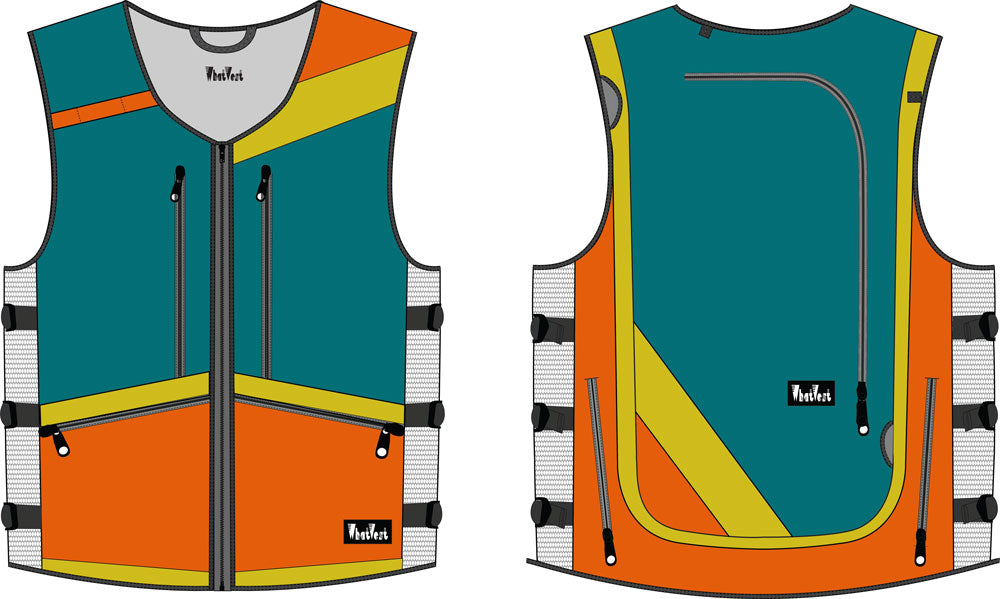 side hustle whatvest, ski snowboard utility backpack vest