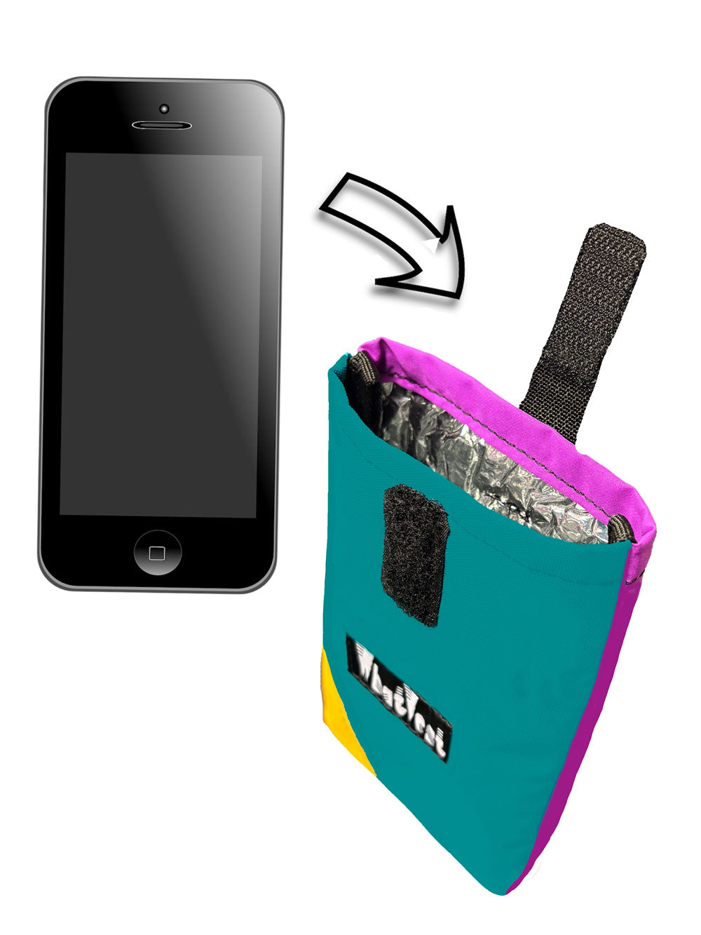 Insulated cell phone pouch sale