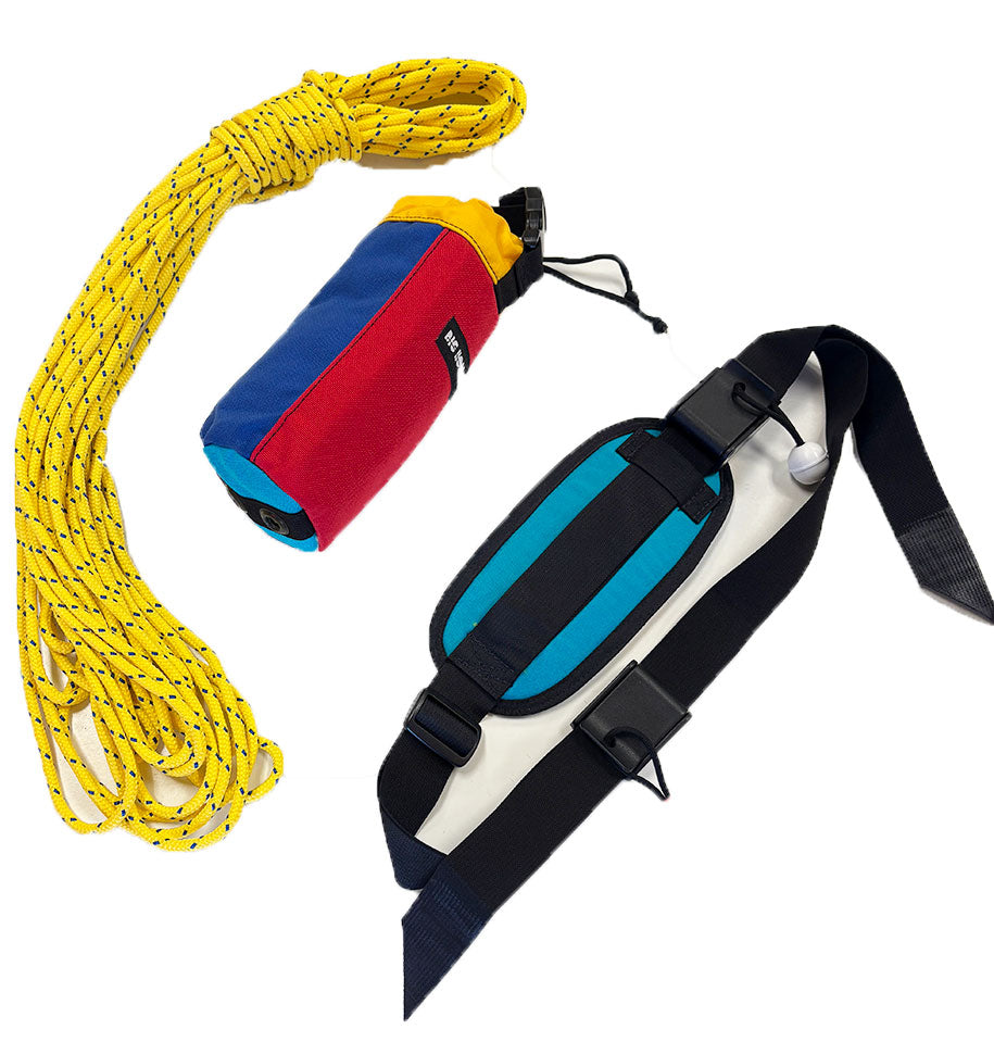 Throw bag river rafting, kayak, river safety, 60 feet 1/4" Ultraline rope