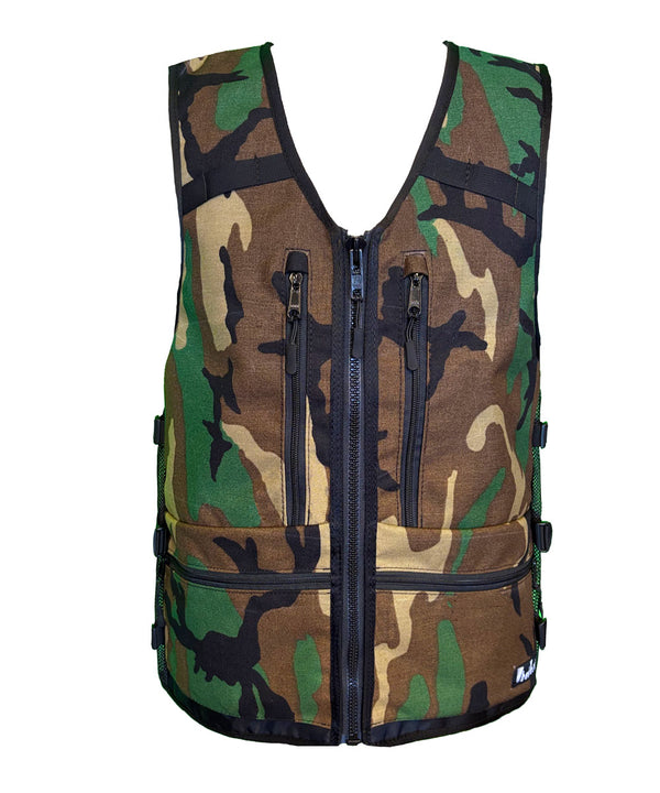 Camouflage Ski Snowboard Utility WhatVest, Sledneck, hunting, snowmo
