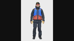 360 view of the whatvest ski snowboard utility vest