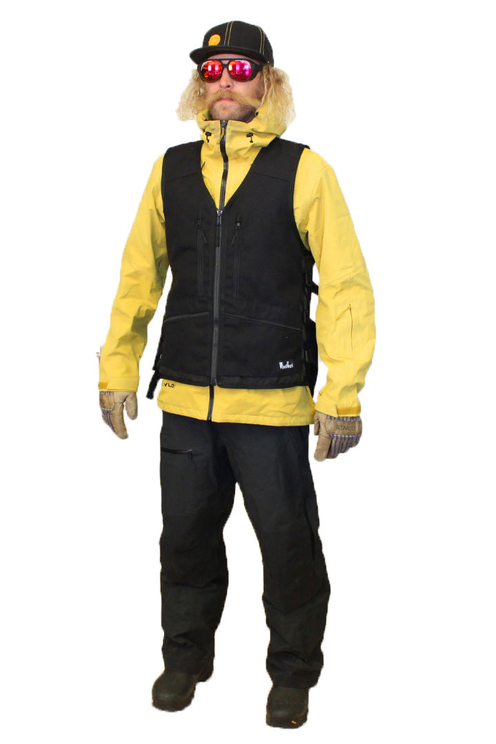 Model is 6ft tall and weighs 155lbs wearing the size L/XL.