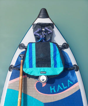 SUP stand up paddle board deck bag, multi-day river trip, rafting, river, ocean, lake, handcrafted in the USA, hala, yampa